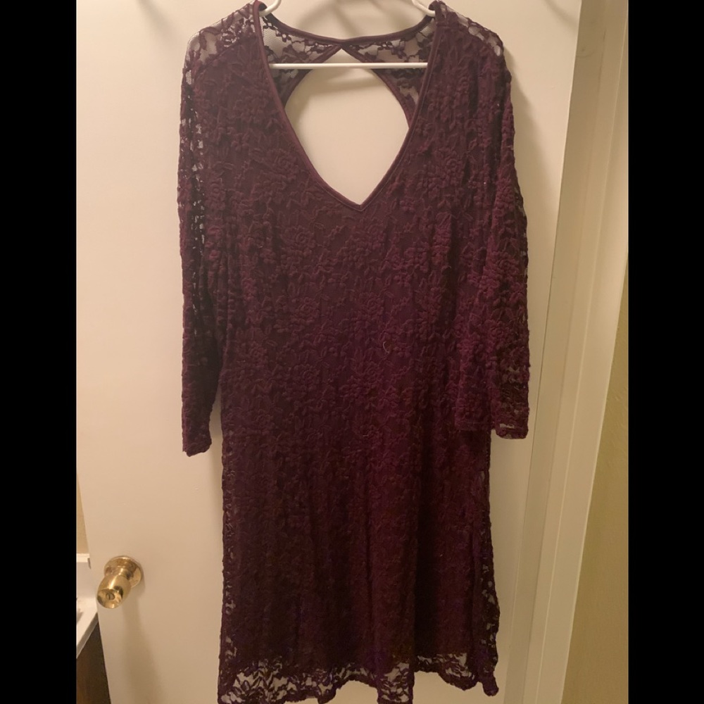 key hole back Maurices lace dress